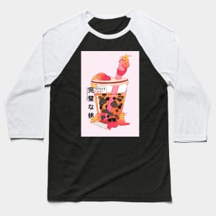 Bubble Kittea - Purrfect Peach Baseball T-Shirt